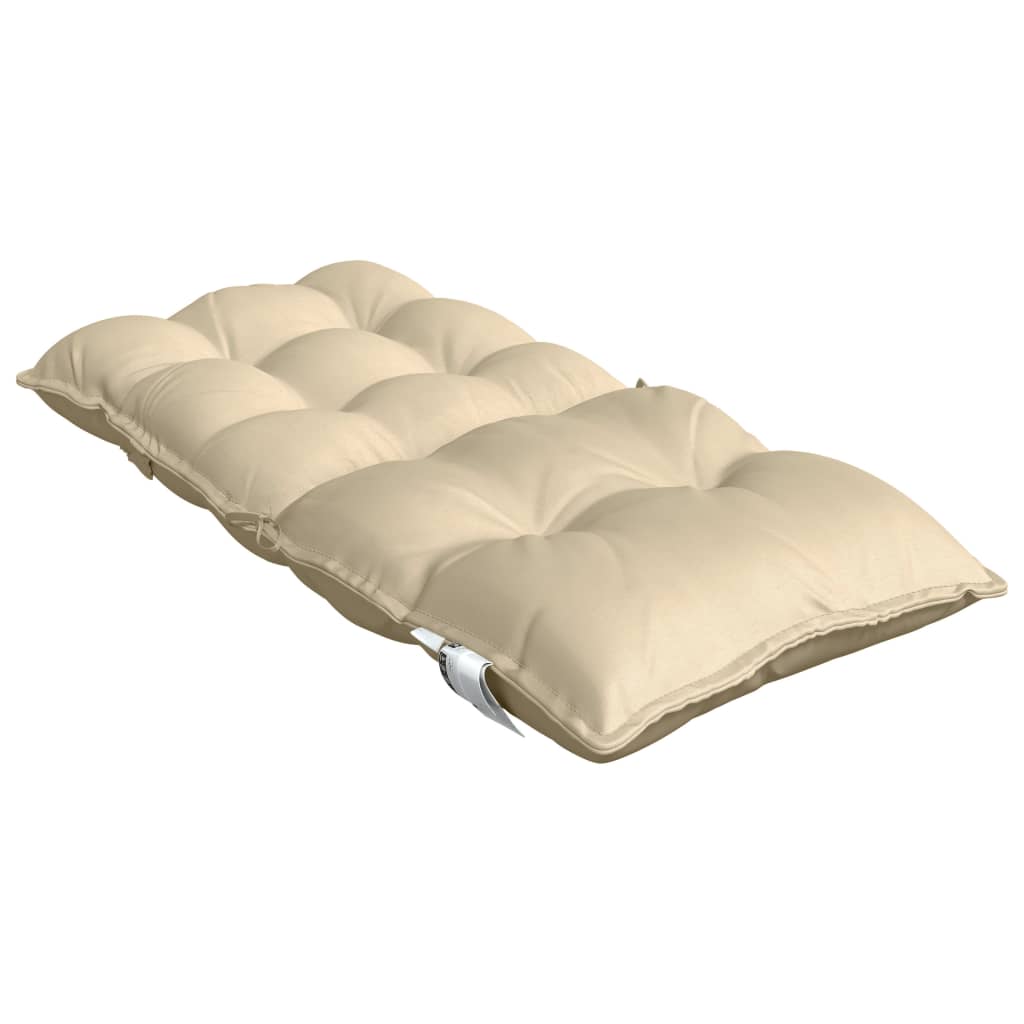Coussins pour chaises basses 6 pcs Beige Tissu Oxford