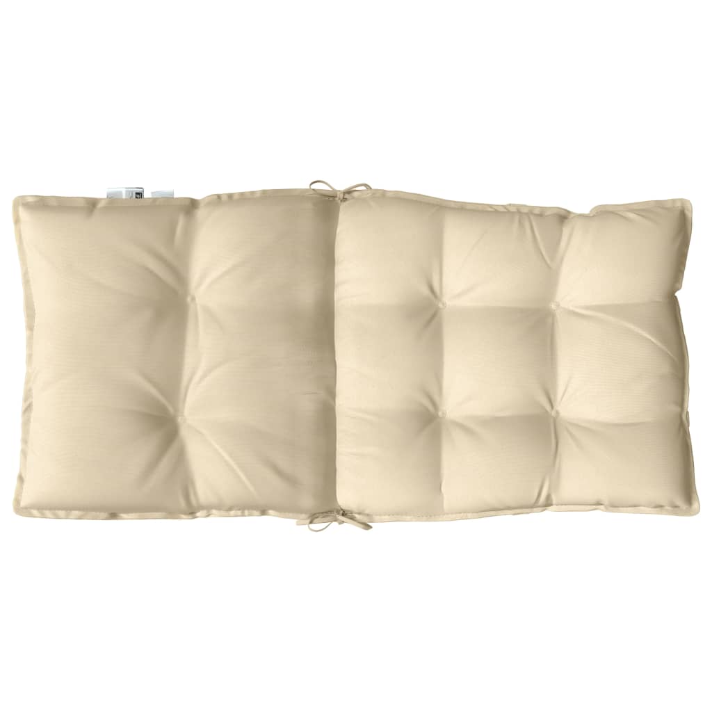 Coussins pour chaises basses 6 pcs Beige Tissu Oxford