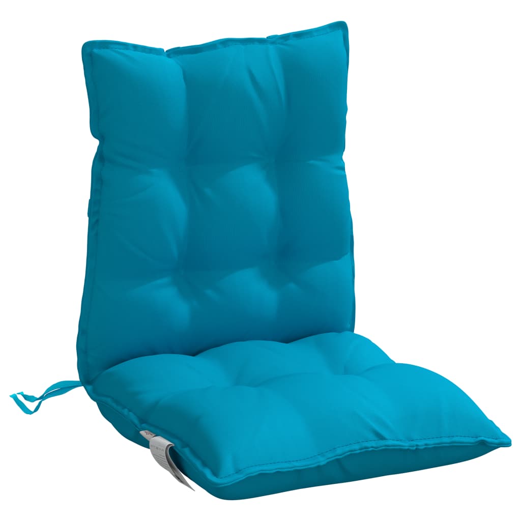 Coussins de chaise basse 4 p. Bleu clair Tissu Oxford