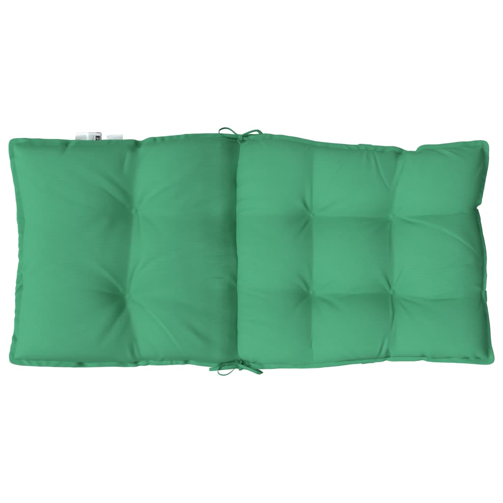 Low-back cushions 2 pcs. Green Oxford fabric