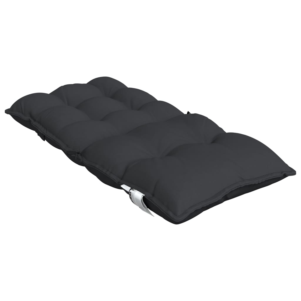 Coussins pour chaises basses 4 p. Noir Tissu Oxford
