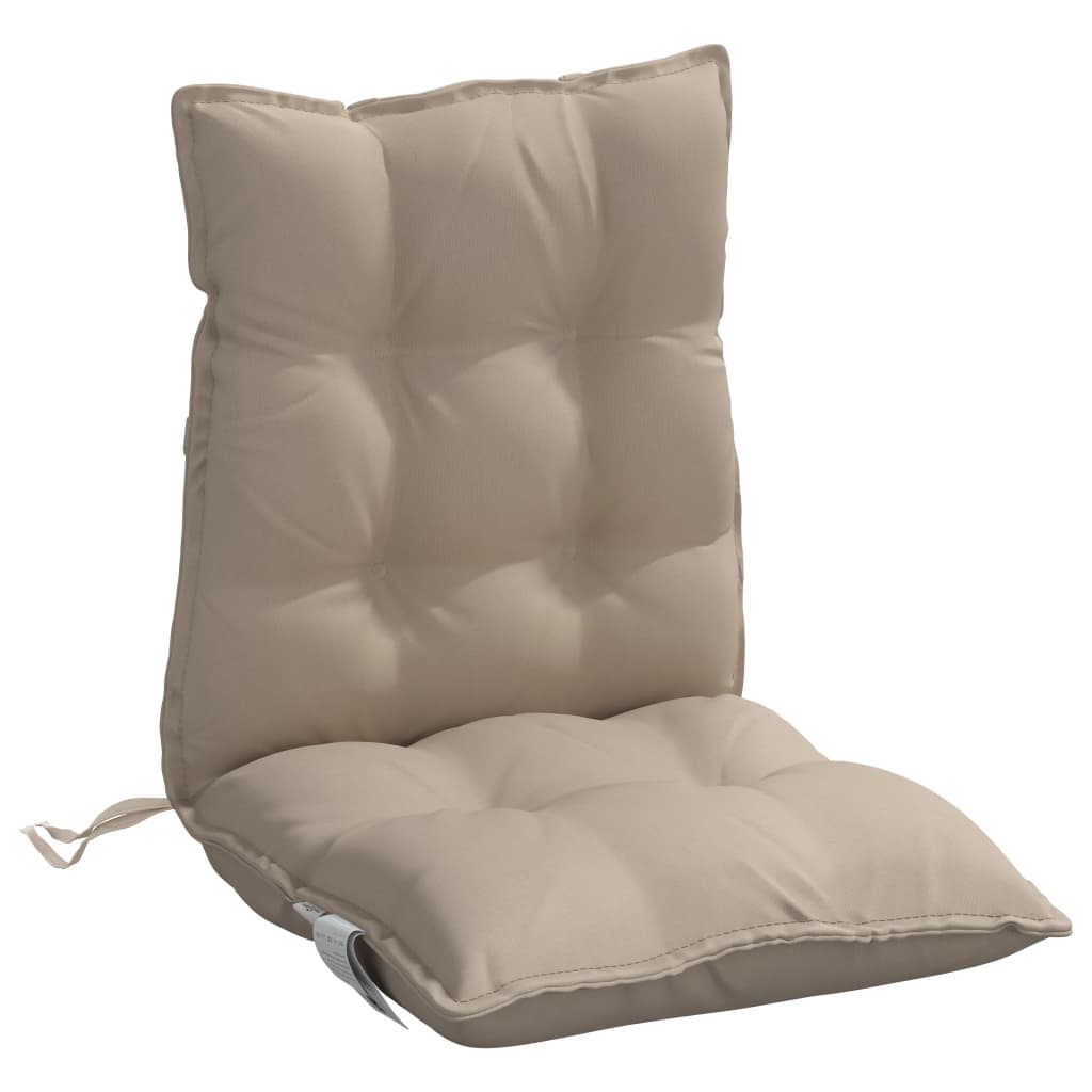Coussins pour chaises basses 2 p. Tissu Oxford taupe