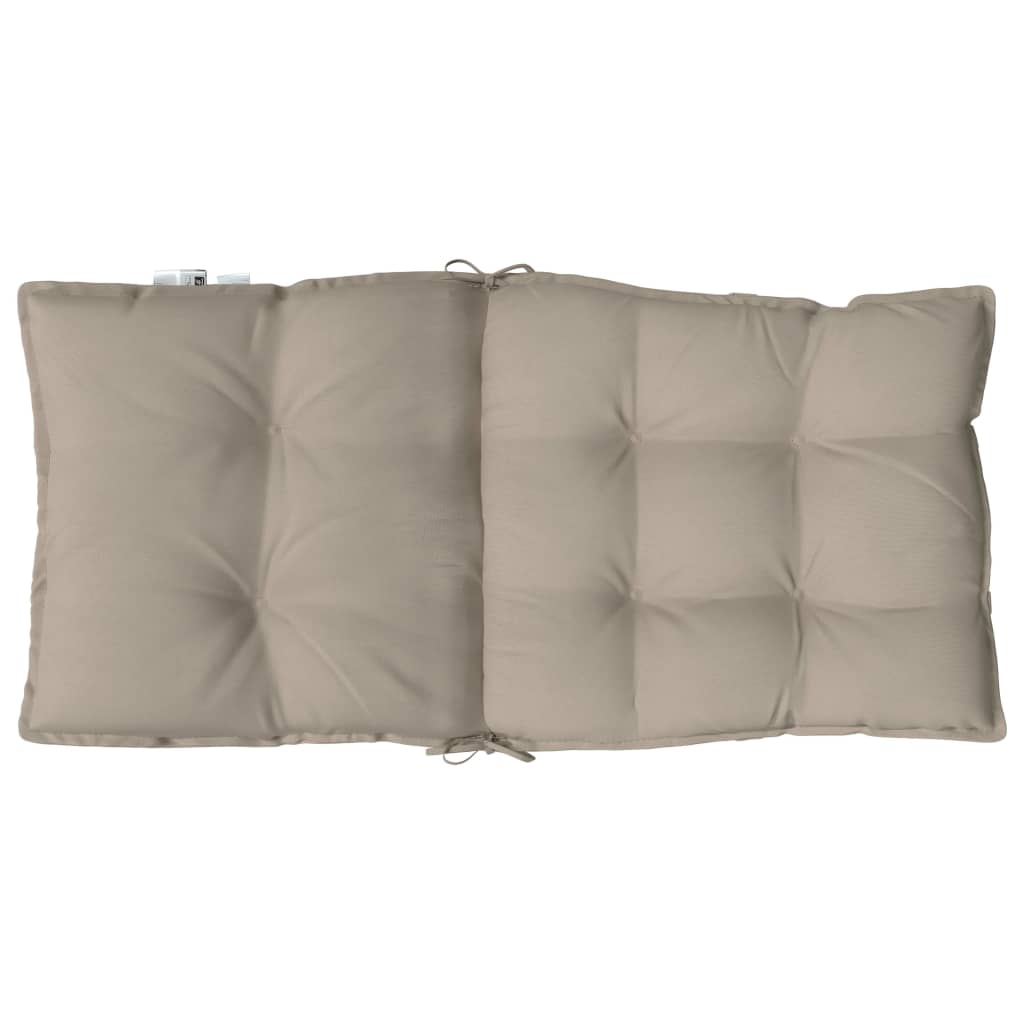 Coussins pour chaises basses 2 p. Tissu Oxford taupe