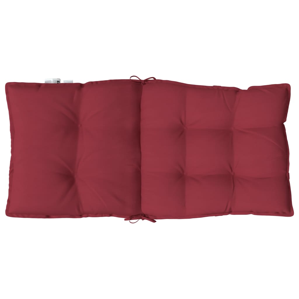 Coussins pour chaises basses 4 p. Tissu Oxford rouge lie de vin
