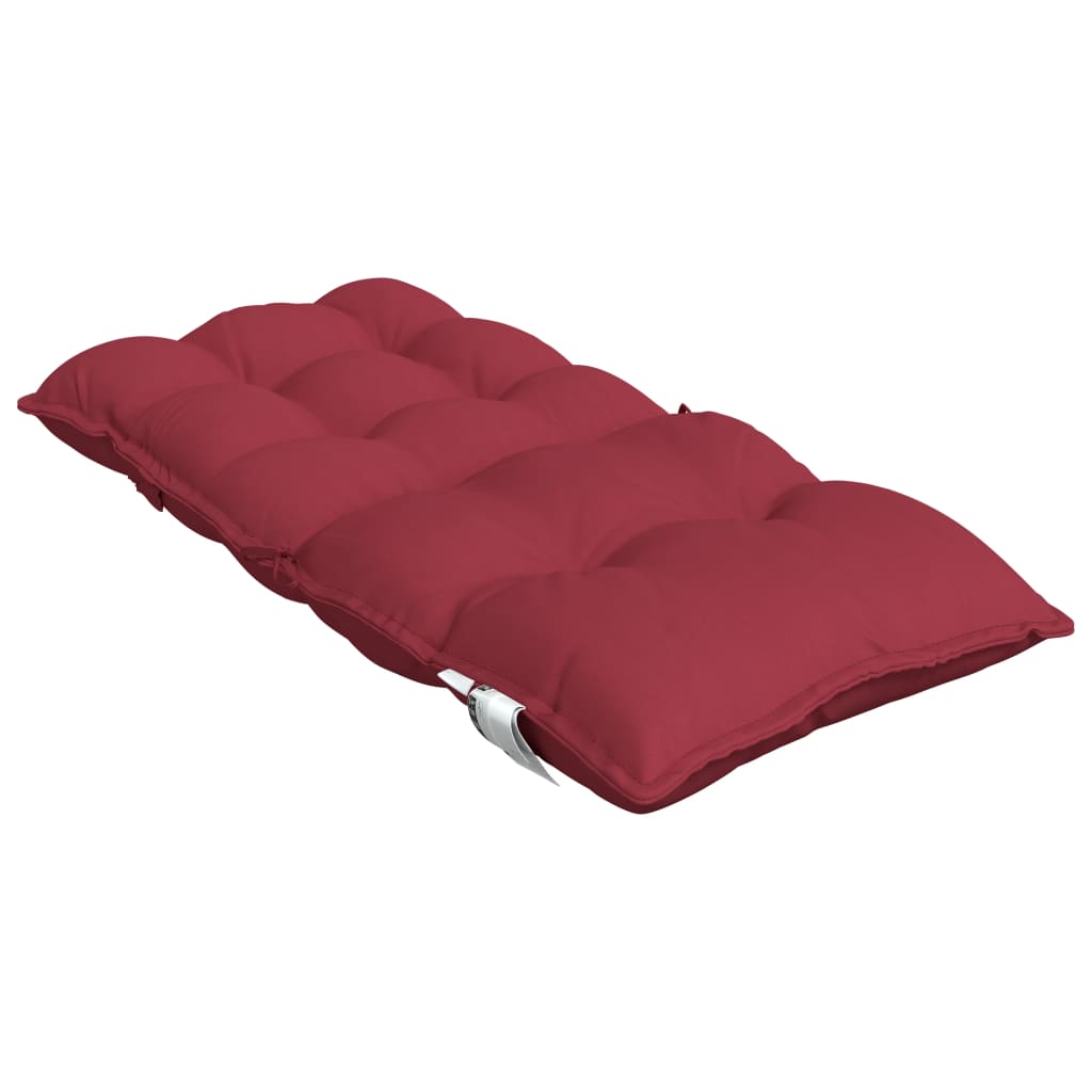 Low-back cushion pads 6 pcs. Wine red Oxford fabric