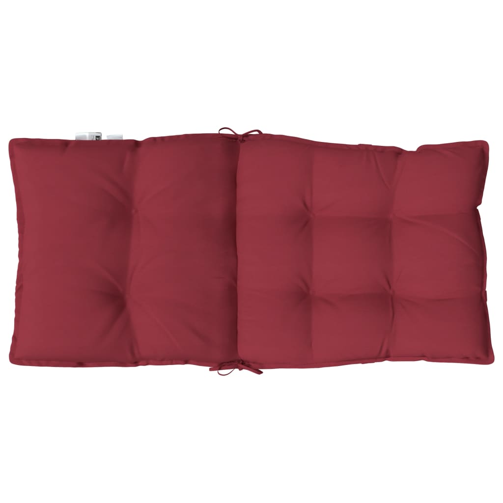 Low-back cushion pads 6 pcs. Wine red Oxford fabric