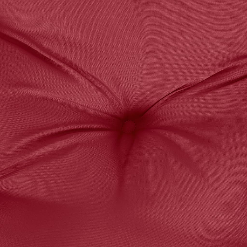 Low-back cushion pads 6 pcs. Wine red Oxford fabric