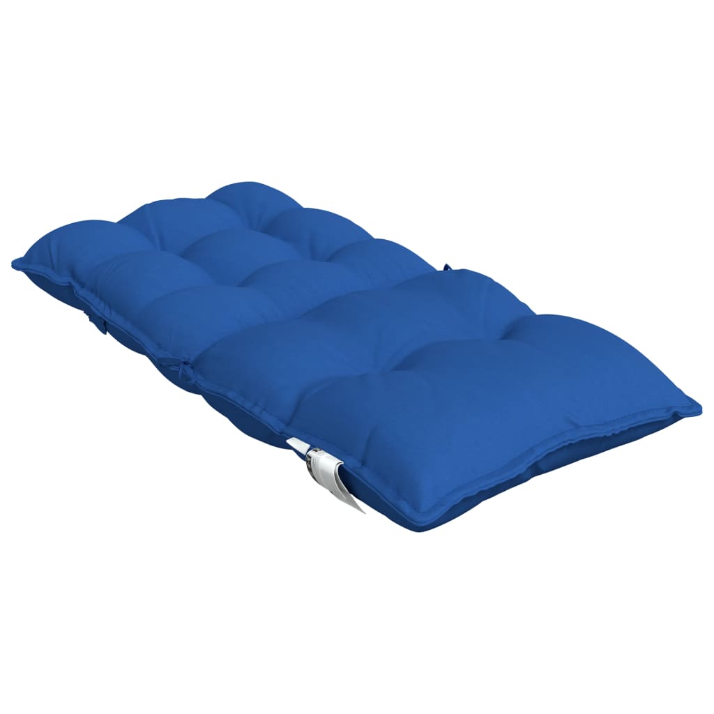 Low-Back Cushions 6 pcs. Royal Blue Oxford Fabric