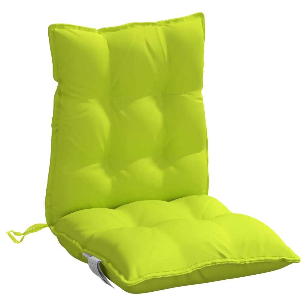 Low-back cushions 4 pcs. Bright green Oxford fabric