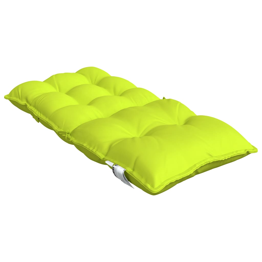 Low-back cushions 4 pcs. Bright green Oxford fabric