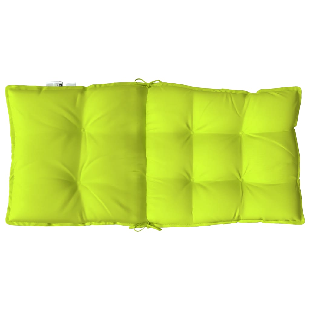 Low-back cushions 4 pcs. Bright green Oxford fabric