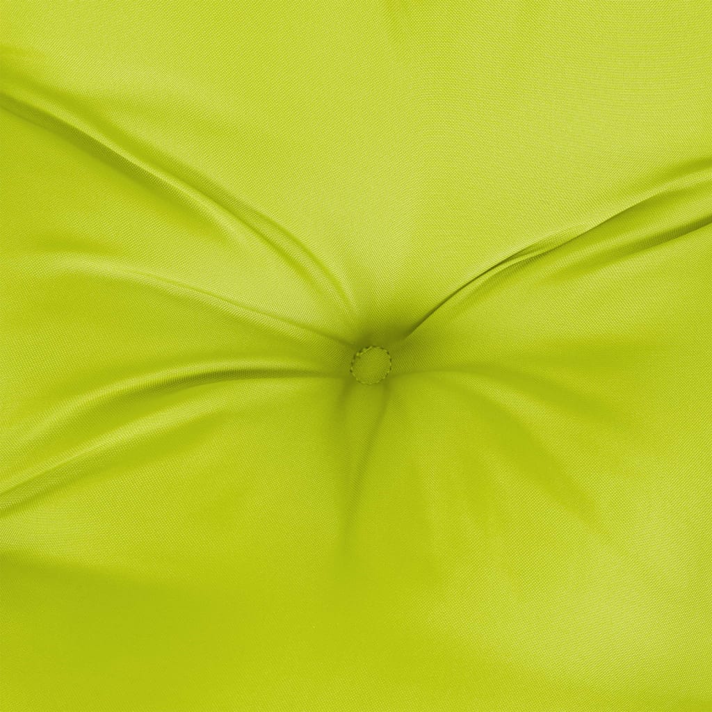 Low-back cushions 4 pcs. Bright green Oxford fabric