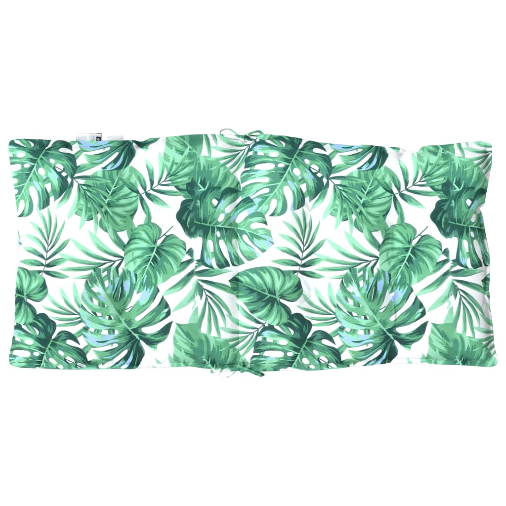 Low-back cushion pads, 4 pcs, leaf pattern, Oxford fabric