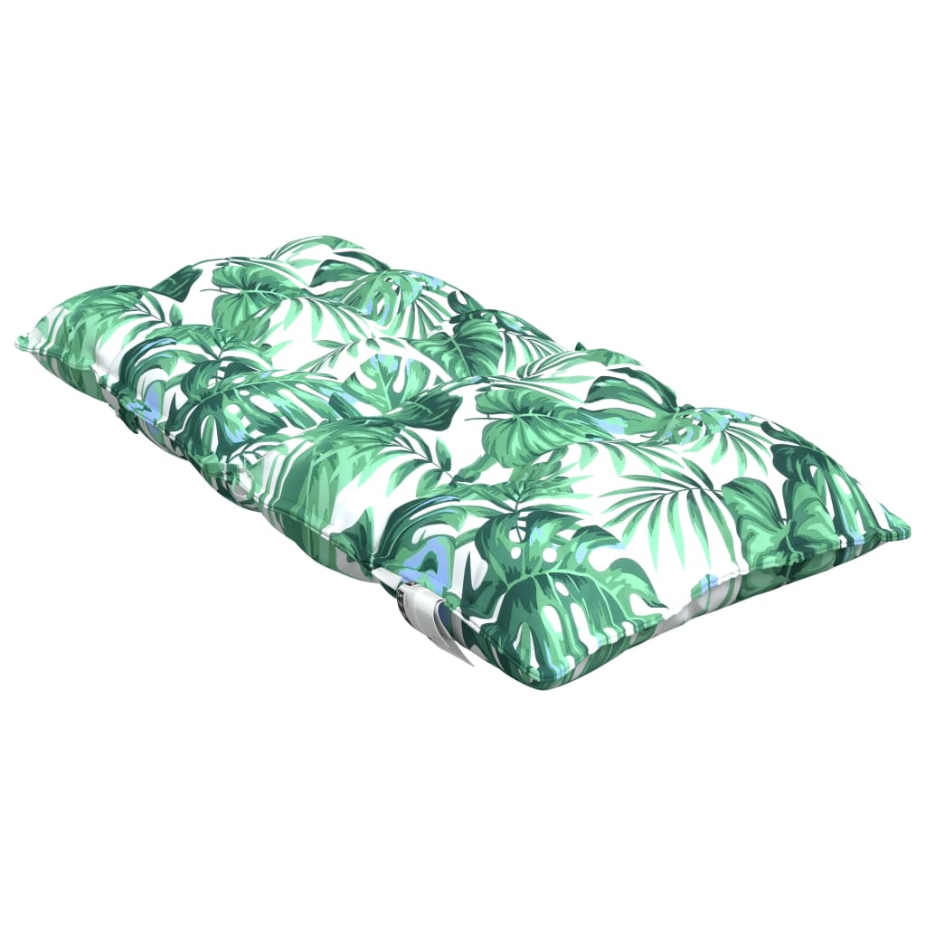 Low-back cushion pads 6 pcs. Leaf pattern Oxford fabric