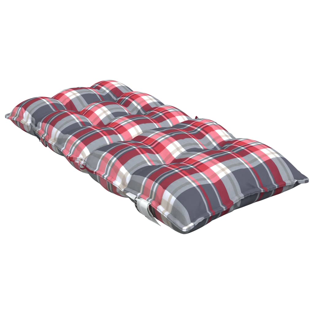 Coussins pour chaises basses 6 pcs Tissu Oxford à carreaux rouges