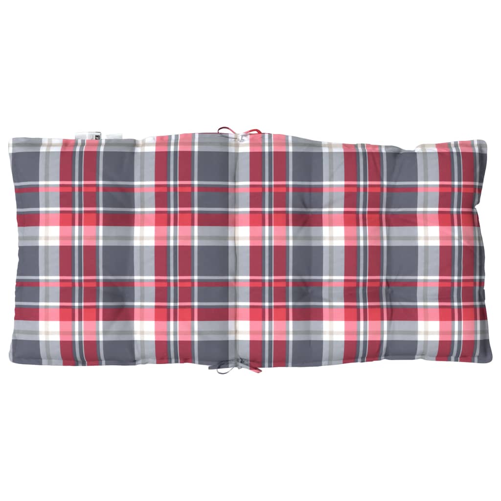 Coussins pour chaises basses 6 pcs Tissu Oxford à carreaux rouges