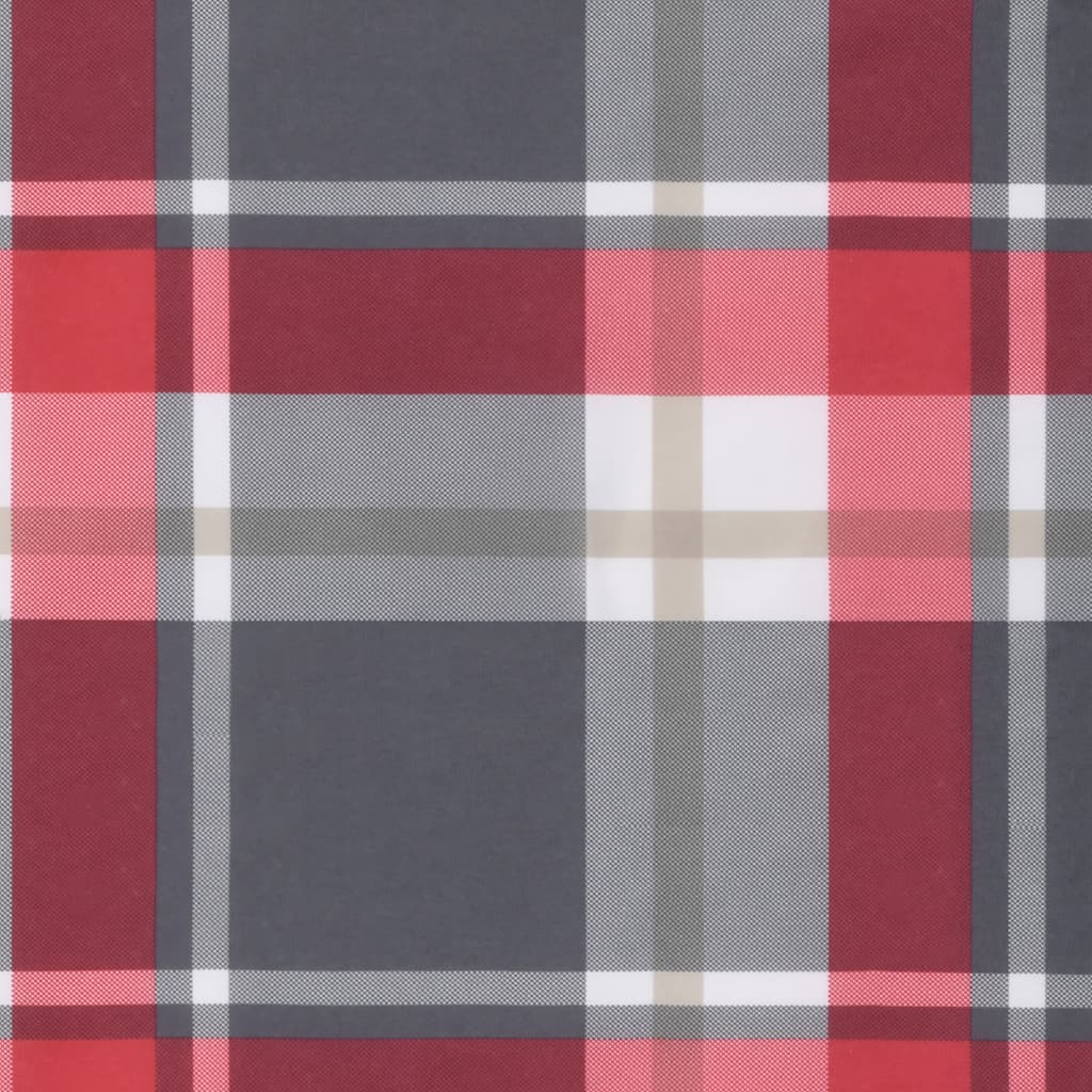Coussins pour chaises basses 6 pcs Tissu Oxford à carreaux rouges