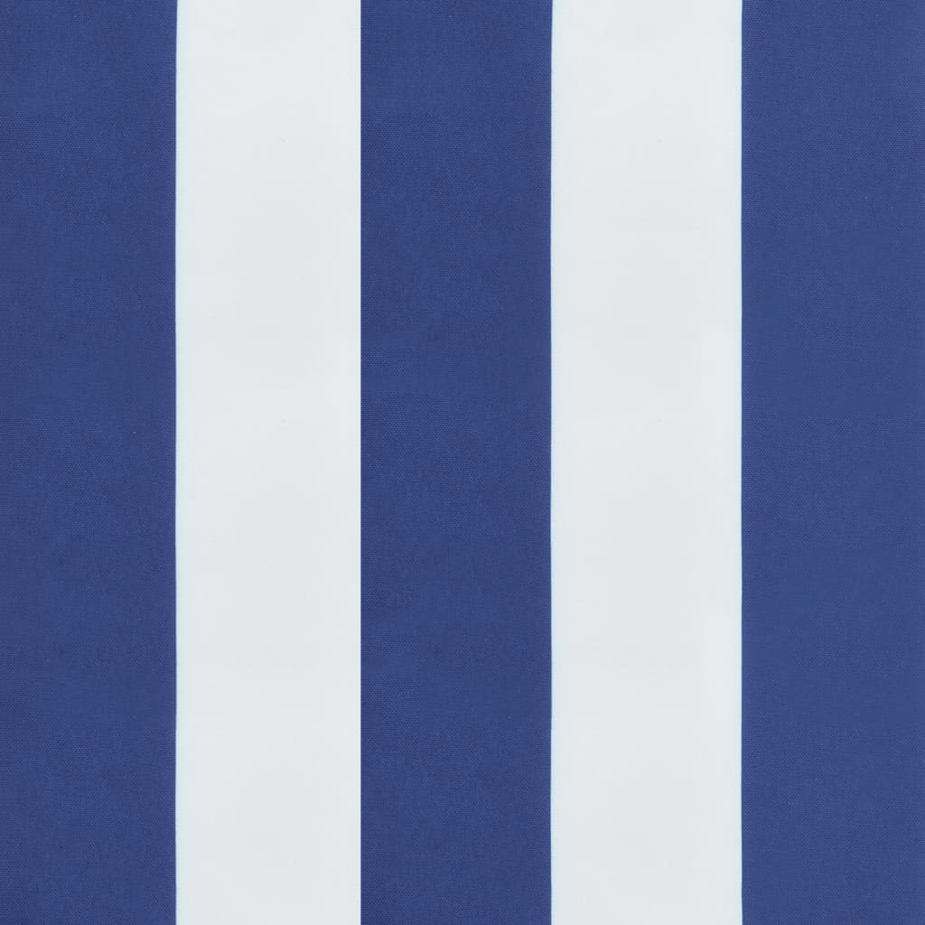 Low-back cushions 2 pcs. Blue White Striped Oxford Fabric
