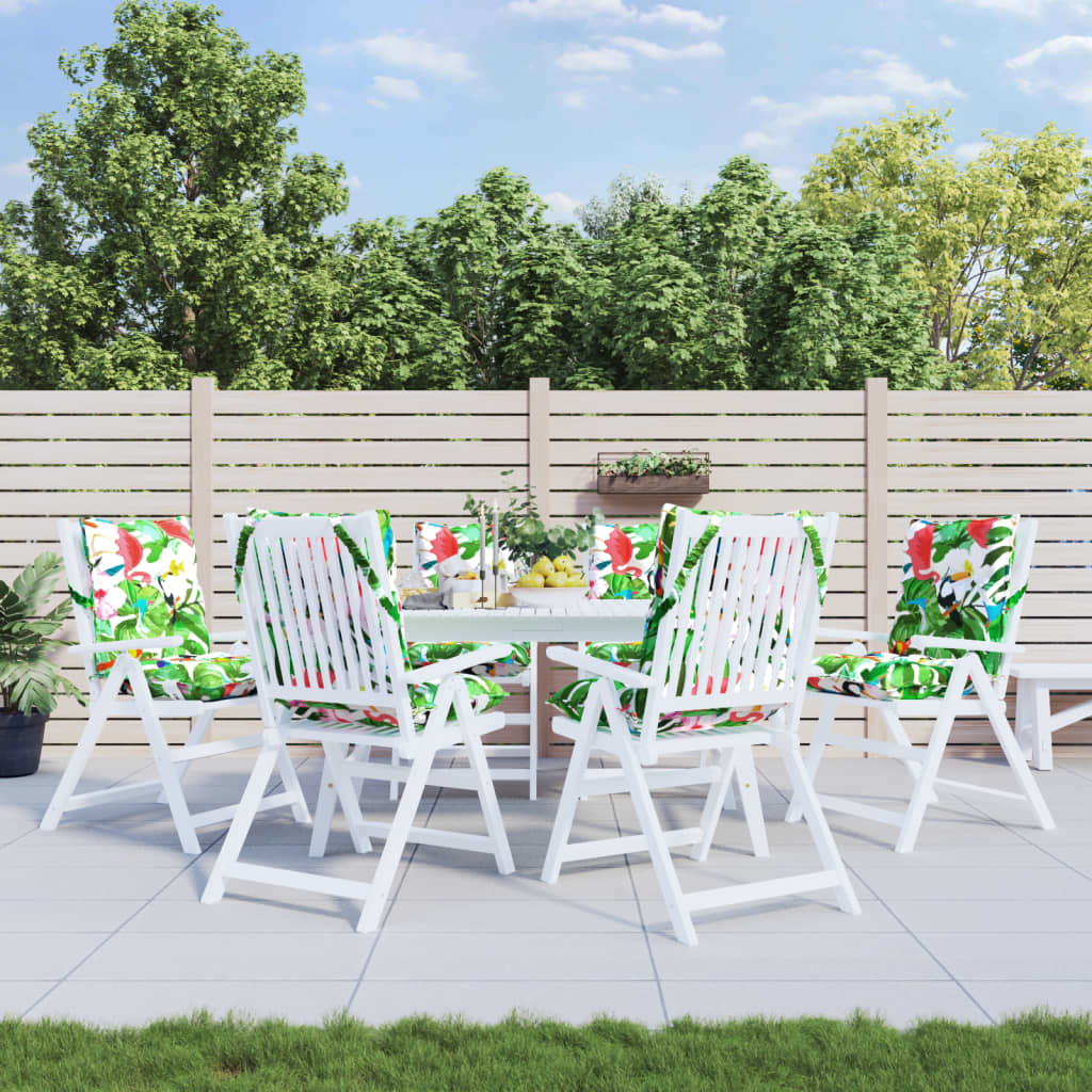 Coussins pour chaises basses 6 pcs Tissu Oxford multicolore