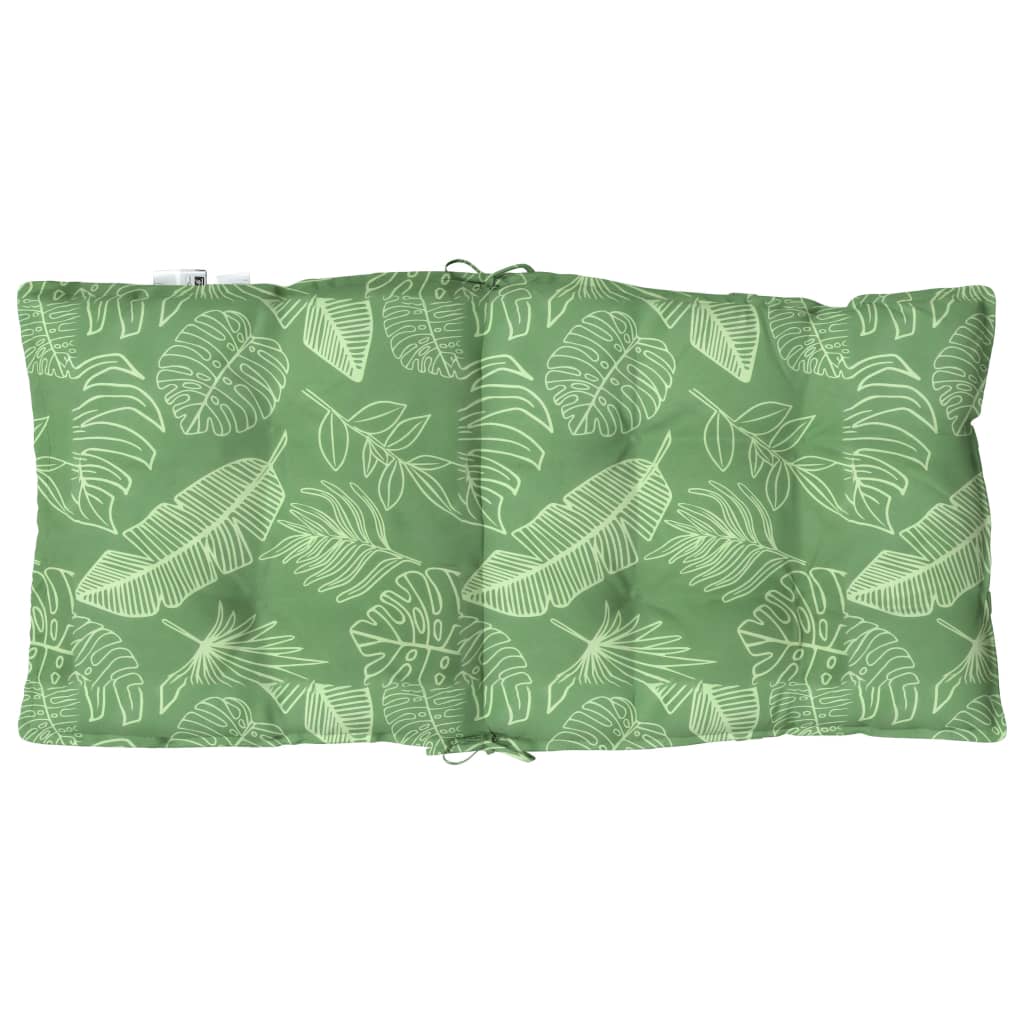Coussins pour chaises basses 4 p. Motif feuilles Tissu Oxford