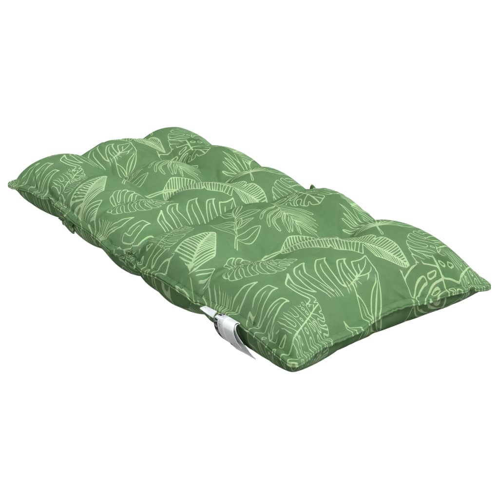 Coussins pour fauteuils bas, 6 pièces, motif feuilles, tissu Oxford