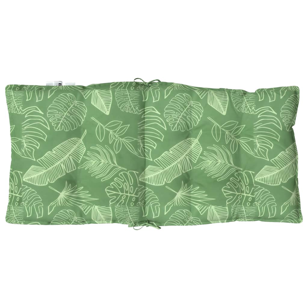 Coussins pour fauteuils bas, 6 pièces, motif feuilles, tissu Oxford