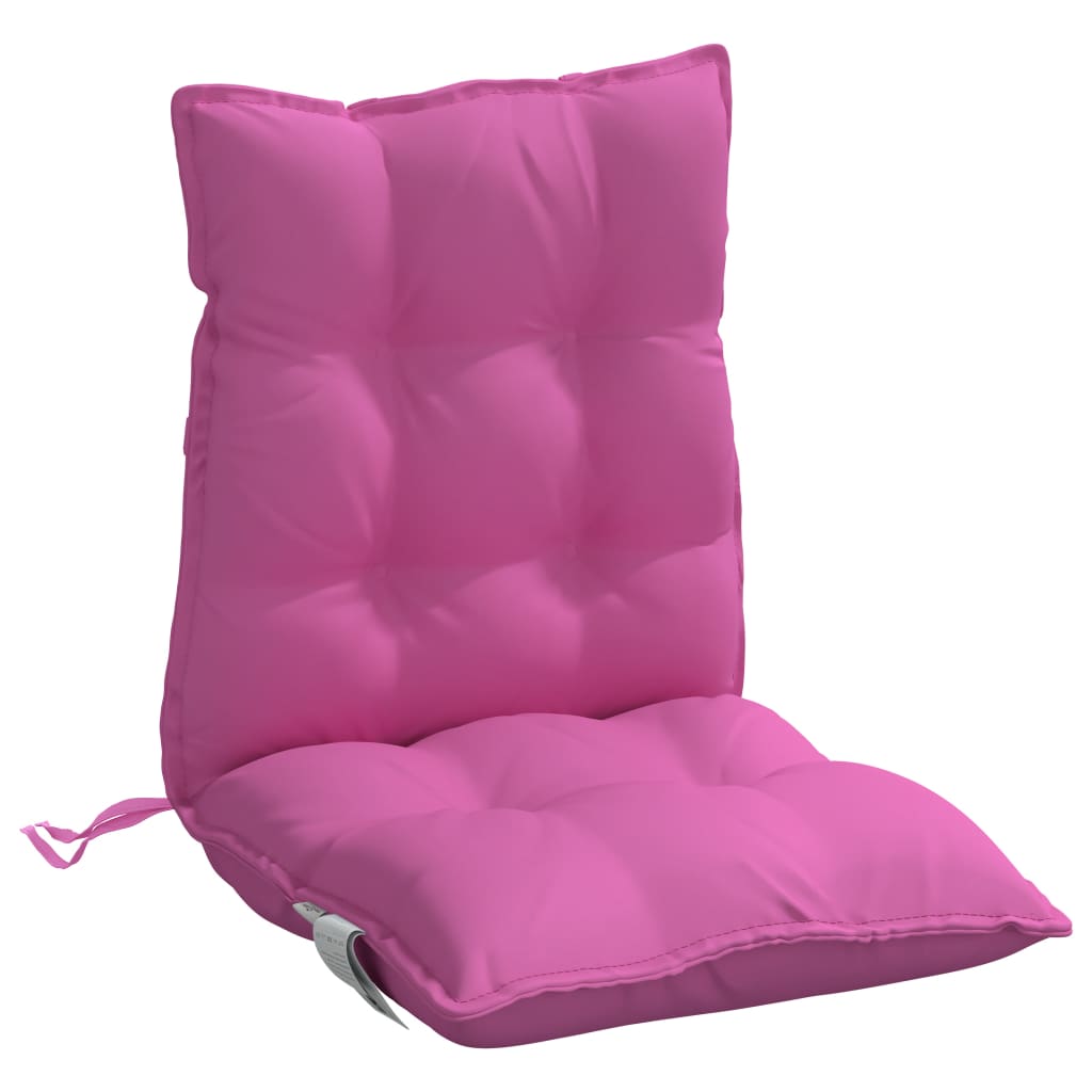 Low-back cushions 2 pcs. Pink Oxford fabric