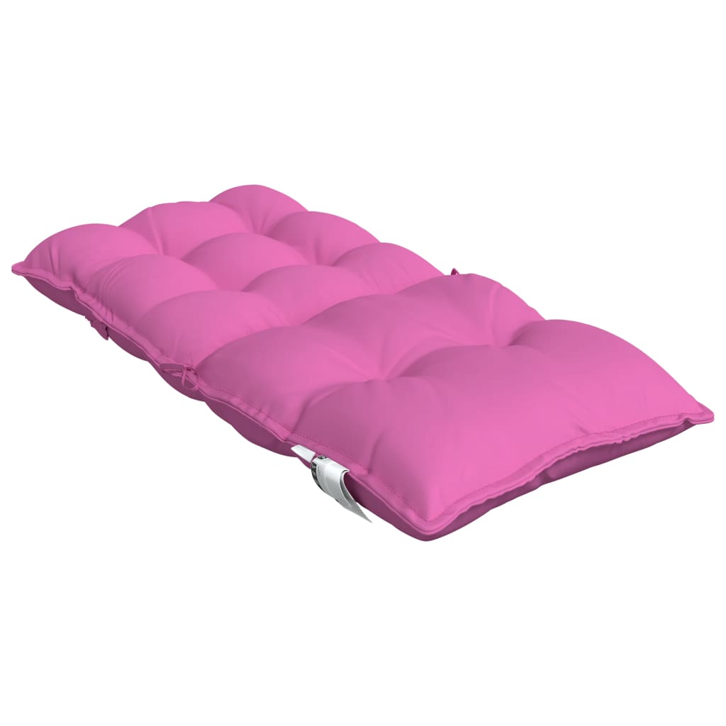 Low-back chair cushions 4 pcs. Pink Oxford fabric