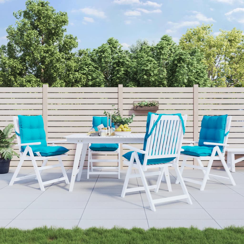 Coussins pour chaises basses 4 pces Tissu Oxford turquoise