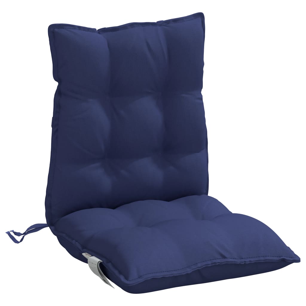 Coussins pour chaises basses 6 pcs. Marine Tissu Oxford