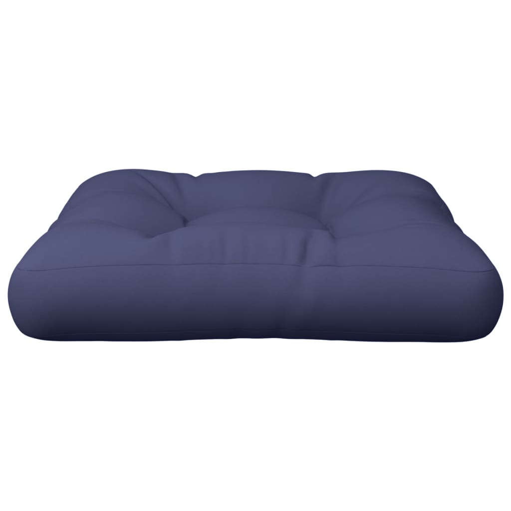 Pallet Cushion Navy Blue 50x50x12 cm Fabric
