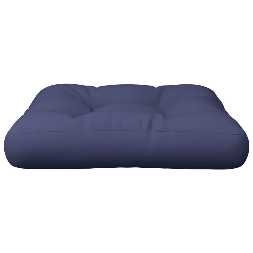 Pallet Cushion Navy Blue 60x60x12 cm Fabric