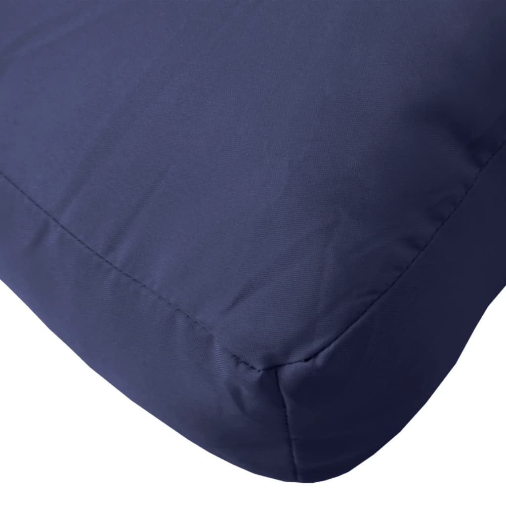 Pallet Cushion Navy Blue 60x60x12 cm Fabric