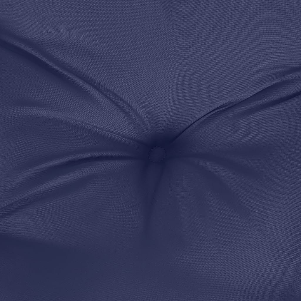 Pallet Cushion Navy Blue 60x60x12 cm Fabric