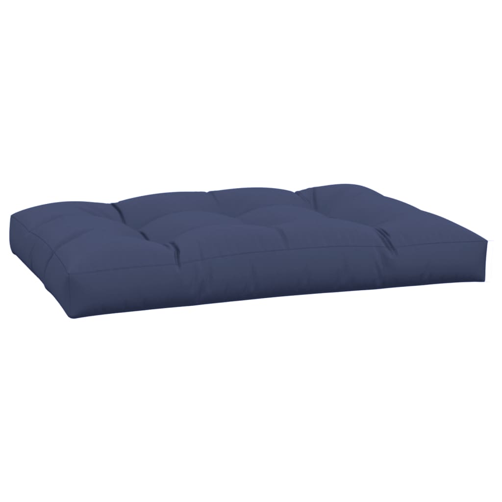 Pallet Cushion Navy Blue 120x80x12 cm Fabric