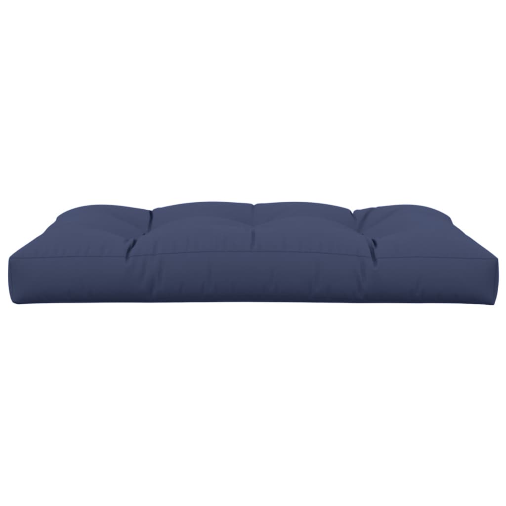 Pallet Cushion Navy Blue 120x80x12 cm Fabric