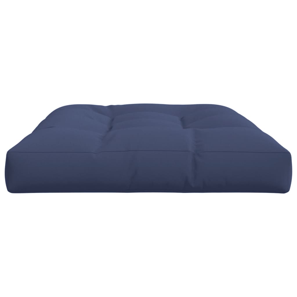Pallet Cushion Navy Blue 120x80x12 cm Fabric