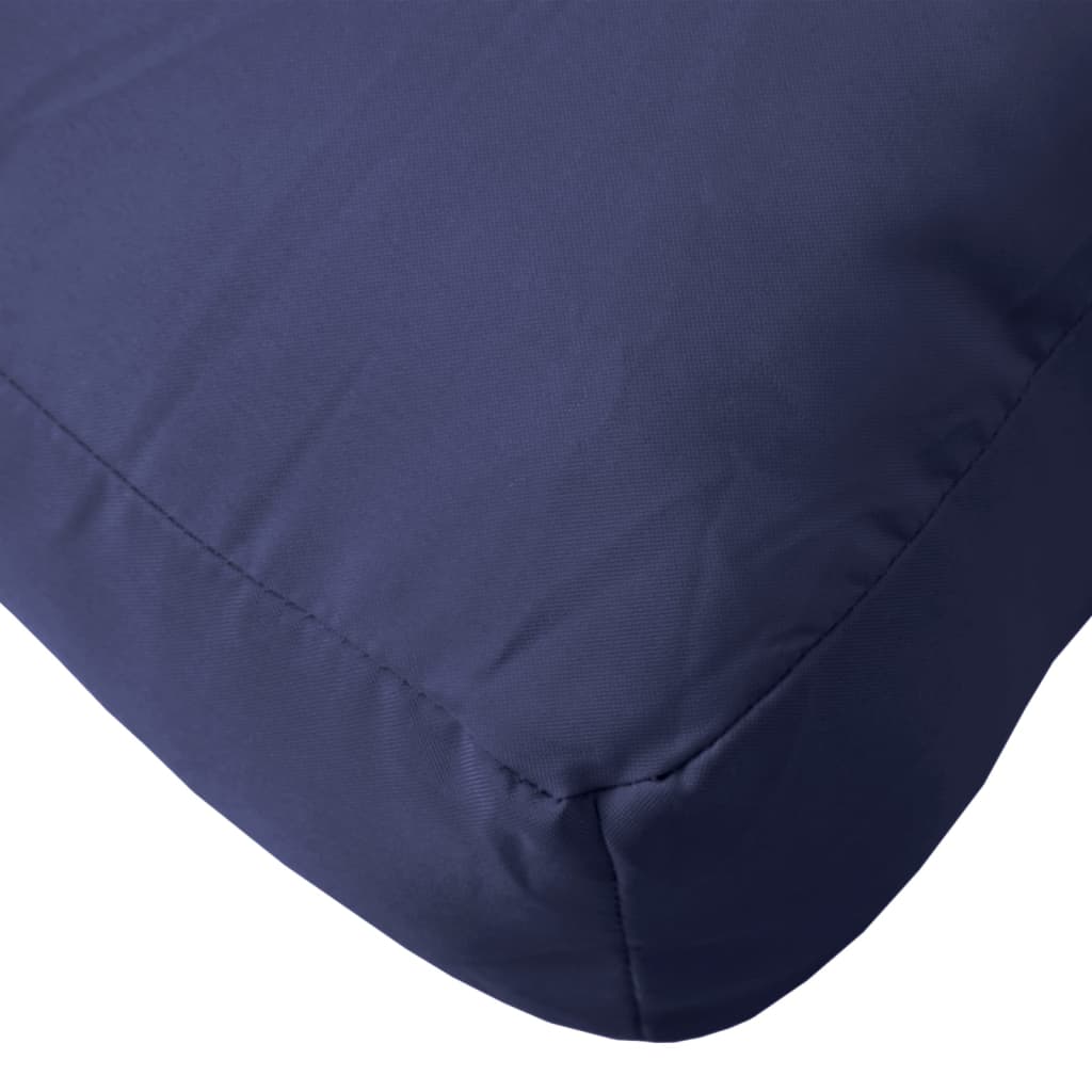 Pallet Cushion Navy Blue 120x80x12 cm Fabric