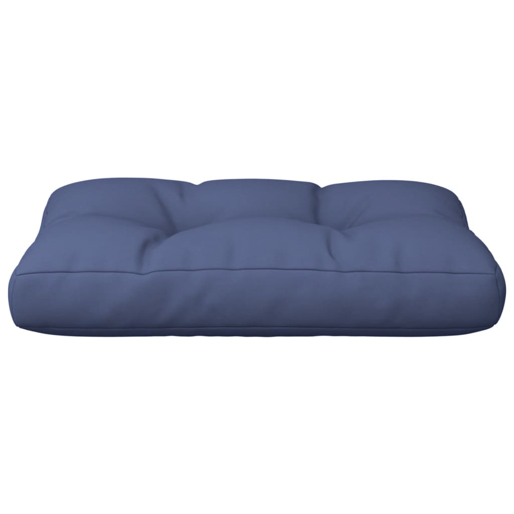Coussin de palette bleu marine 50x40x12 cm Tissu