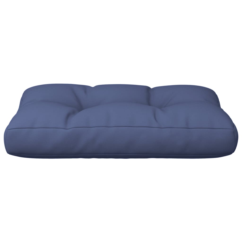 Coussin de palette bleu marine 60x40x12 cm Tissu
