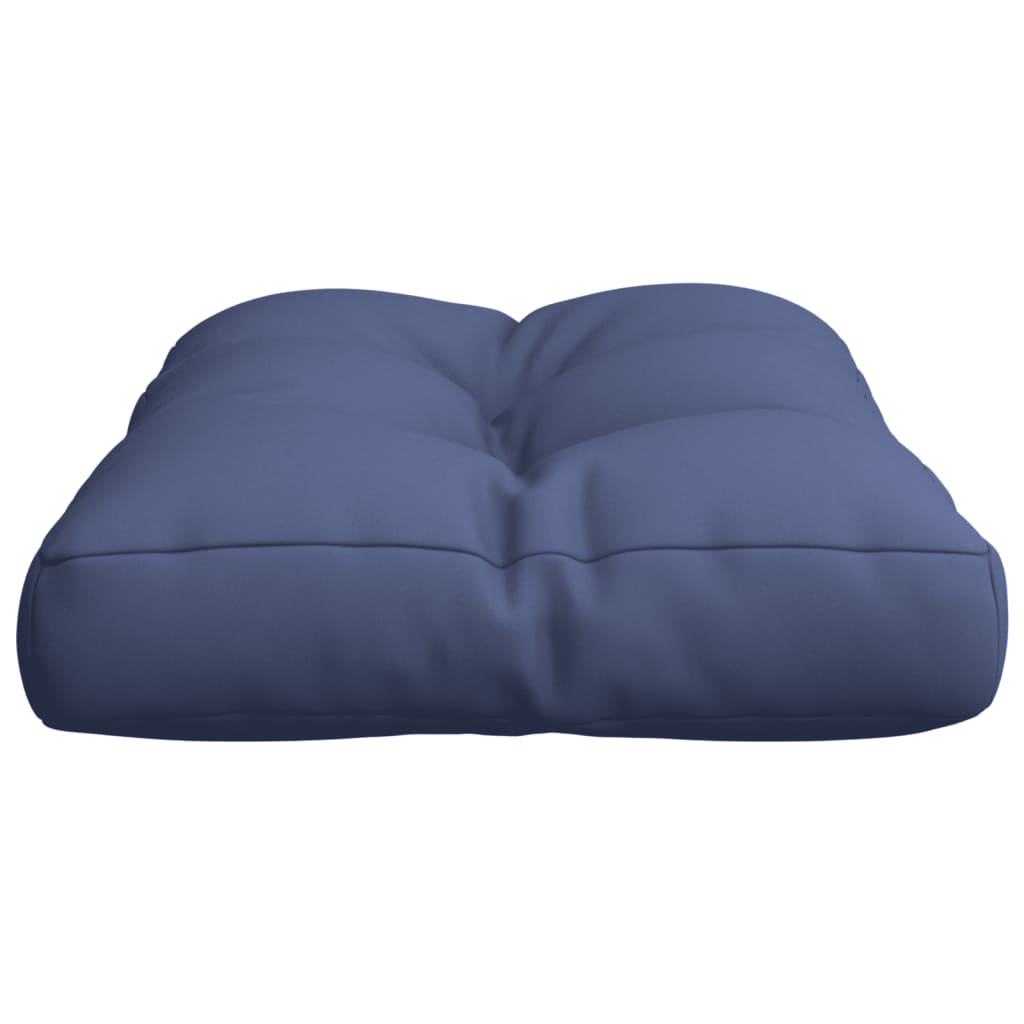 Coussin de palette bleu marine 60x40x12 cm Tissu