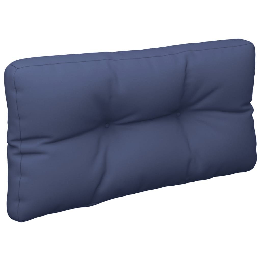 Pallet Cushion Navy Blue 120x40x12 cm Fabric