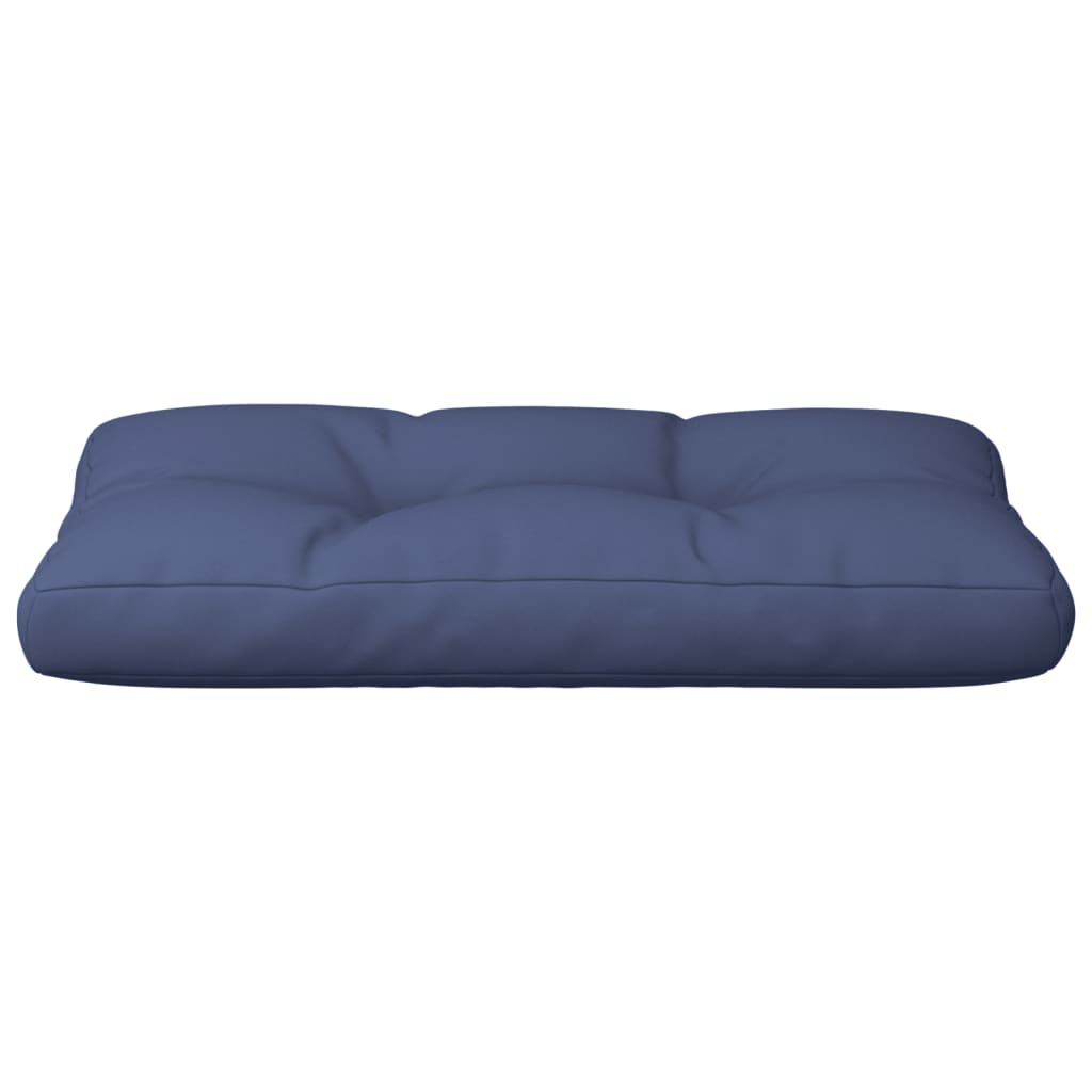 Pallet Cushion Navy Blue 120x40x12 cm Fabric