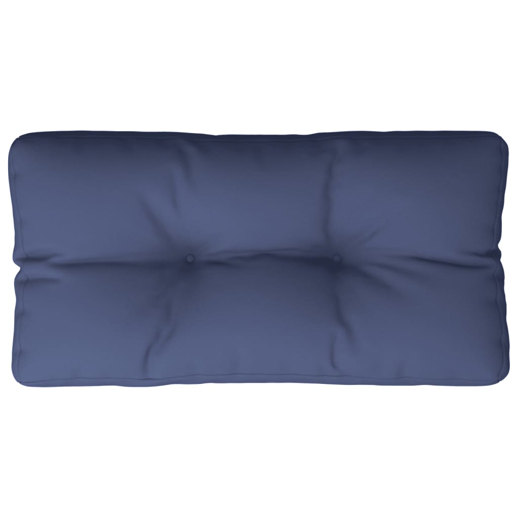 Pallet Cushion Navy Blue 120x40x12 cm Fabric