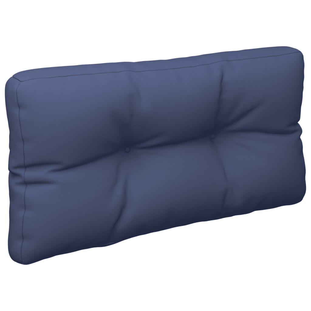 Ensemble de coussins de palette Bleu marine 70x40x12 cm Tissu