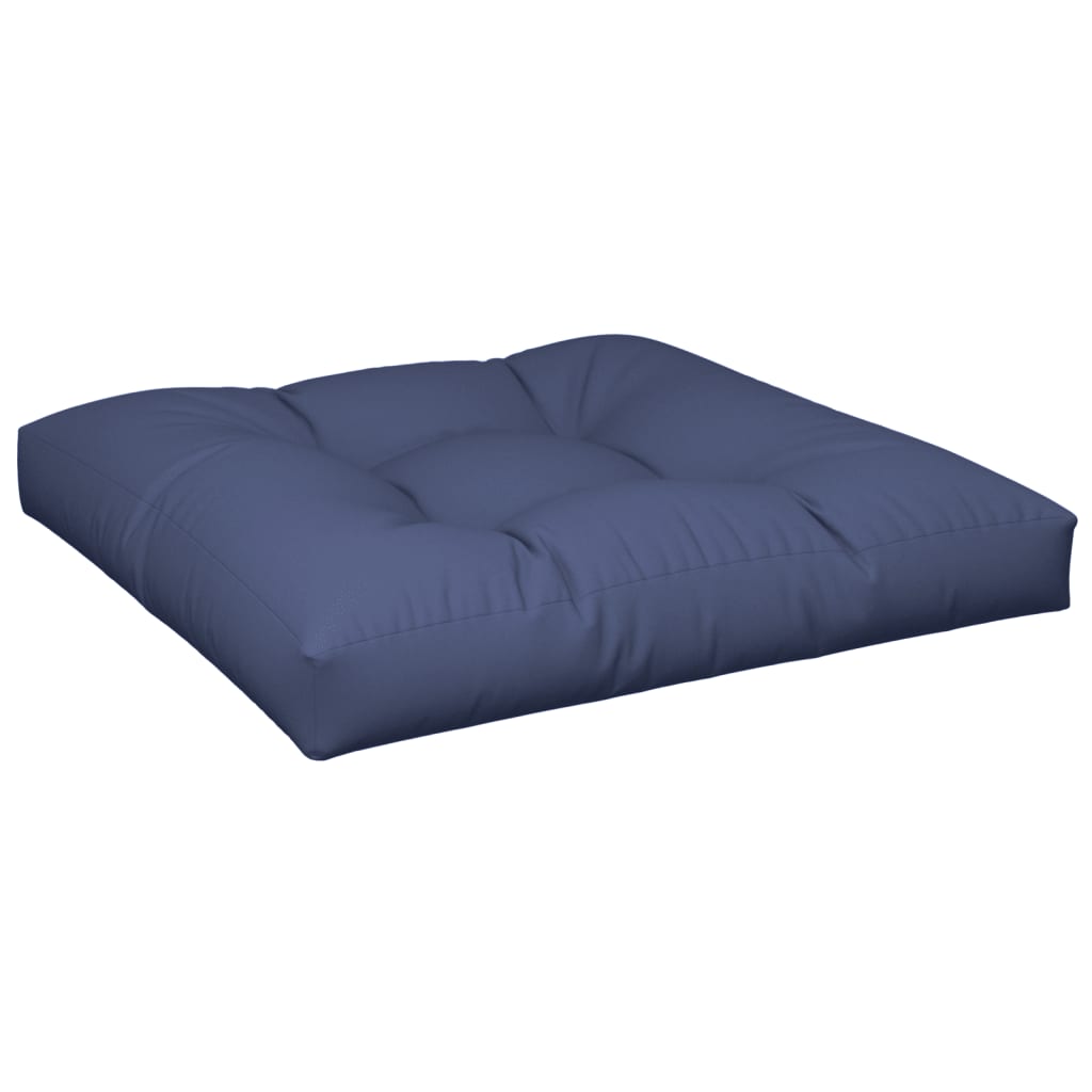 Ensemble de coussins de palette Bleu marine 70x40x12 cm Tissu