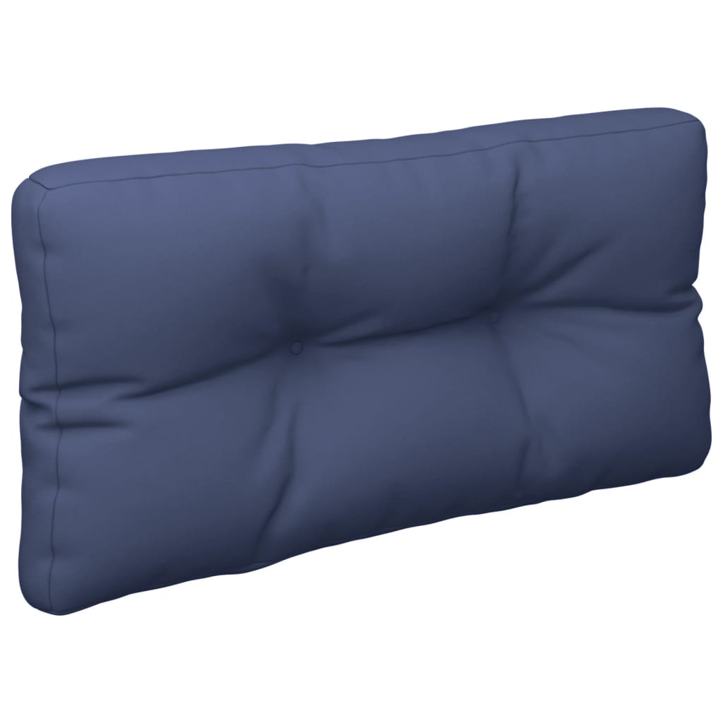 Coussins de palette 2 pcs Tissu bleu marine