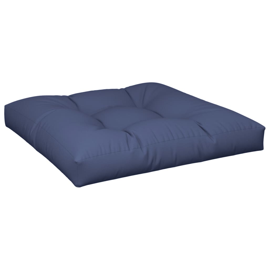 Coussins de palette 2 pcs Tissu bleu marine