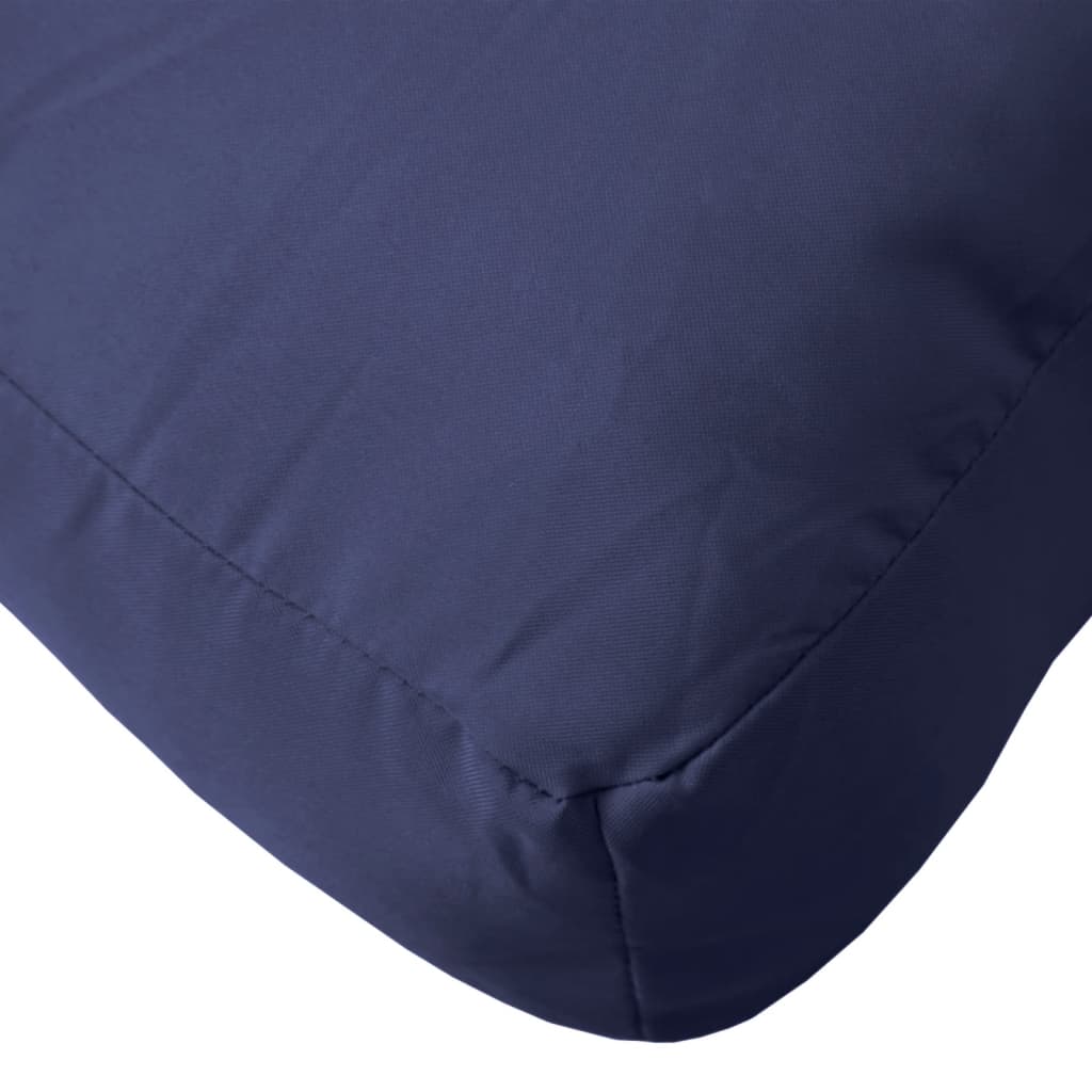 Coussins de palette 2 pcs Tissu bleu marine