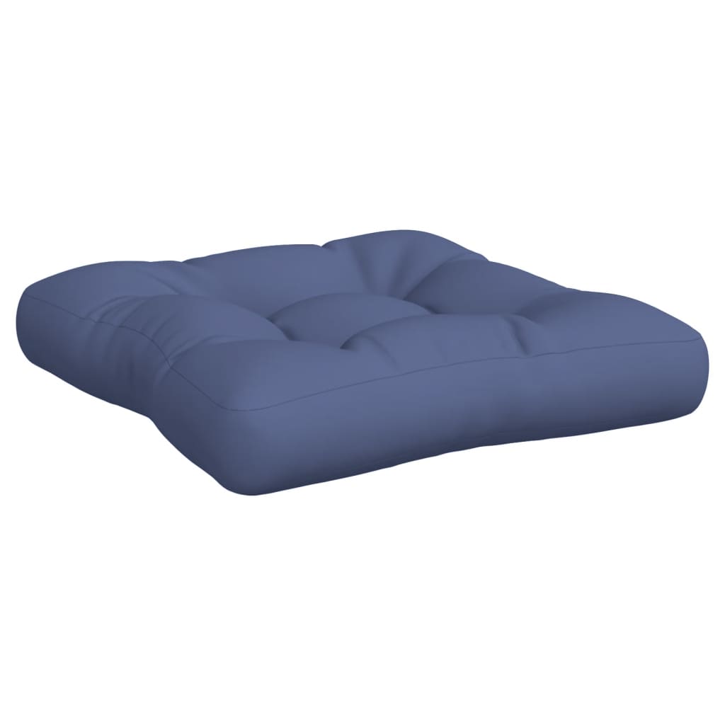 Pallet Cushion Set Navy Blue 60x38x13 cm Fabric